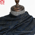 tweed plaid cashmere fleece fabric for overcoat